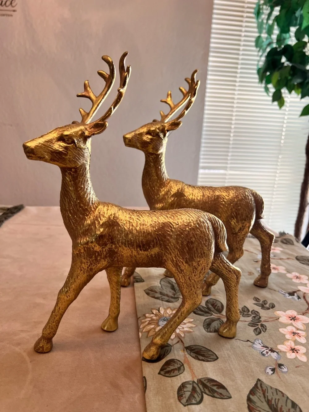 Target Gold Metallic Reindeer Holiday Figurines